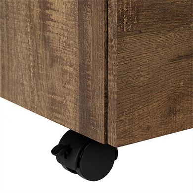 Rolling Mobile File Cabinet - Storage Drawers with Printer Stand , Under-Desk Compact Organizer