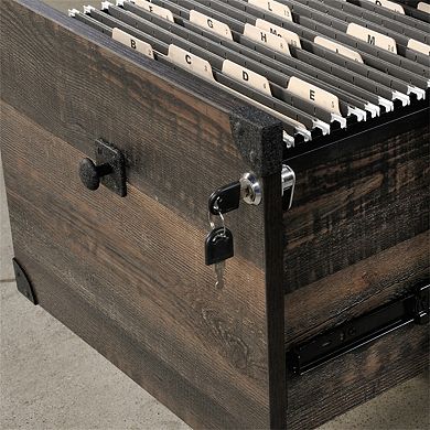 2-Drawer Mobile File Pedestal - Lockable Storage Drawer, Rolling Casters,Metal Frame,Fully Assembled