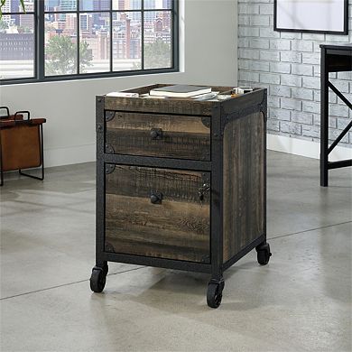 2-Drawer Mobile File Pedestal - Lockable Storage Drawer, Rolling Casters,Metal Frame,Fully Assembled