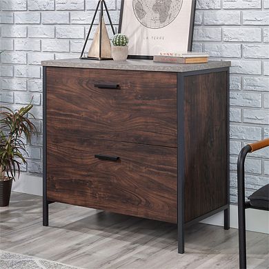 Lateral File Cabinet - 2 Soft Close Drawers, Safety Interlock, Office Storage, Fully Assembled