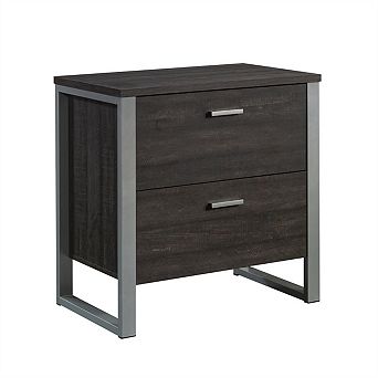 Lateral File Cabinet - 2 Drawers, Safety Interlock, Metal Frame, Office Storage, Assembly Required