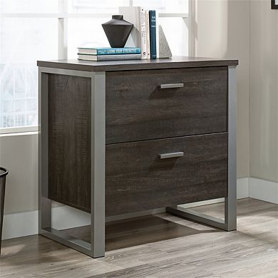 Lateral File Cabinet - 2 Drawers, Safety Interlock, Metal Frame, Office Storage, Assembly Required
