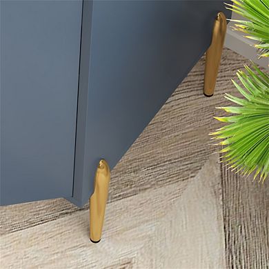 Kitchen Buffet Sideboard 2 Doors - Wine Bar Cabinet, Adjustable Storage Shelf, Soft-Closing Hinge