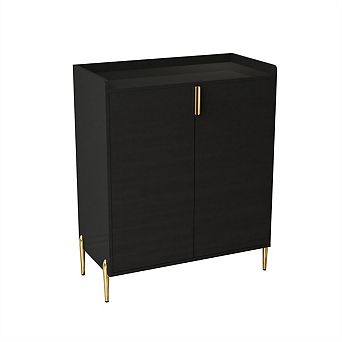 Kitchen Buffet Sideboard 2 Doors - Wine Bar Cabinet, Adjustable Storage Shelf, Soft-Closing Hinge
