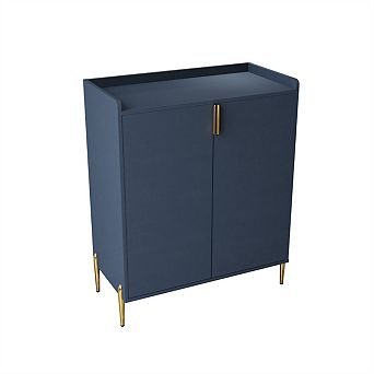 Kitchen Buffet Sideboard 2 Doors - Wine Bar Cabinet, Adjustable Storage Shelf, Soft-Closing Hinge