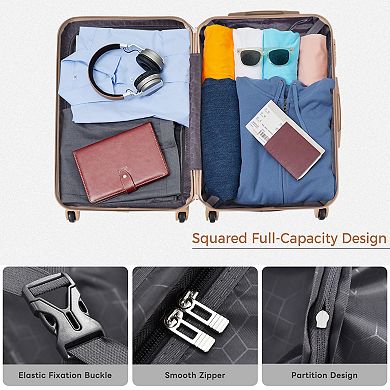 4-Piece Luggage Set with Duffel and Toiletry Bag