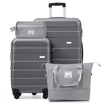 4 pc Luggage Set with Duffel and Toiletry Bag