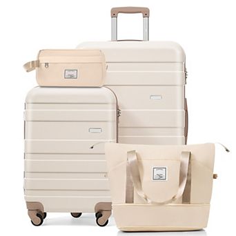 4 pc Luggage Set with Duffel and Toiletry Bag