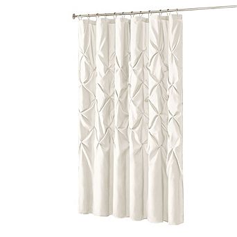 72x72" Tufted Semi-Sheer Shower Curtain