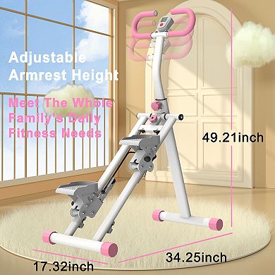 Vertical Climber Stair Stepper with Adjustable Handlebar, Full-Body Workout Machine