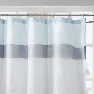 72x72"Printed and Embroidered Shower Curtain 