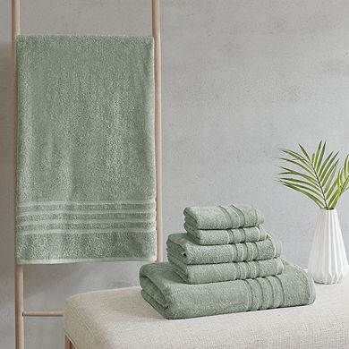 6 Piece Sustainable Antimicrobial Bath Towel Set