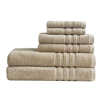 6 pc Sustainable Antimicrobial Bath Towel Set
