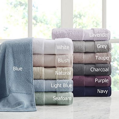 6 Piece Cotton Bath Towel Set