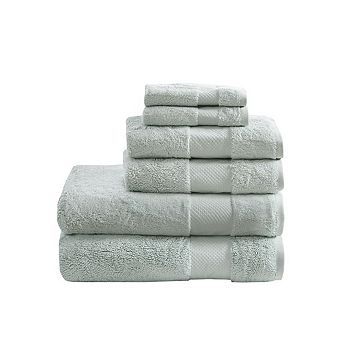 6 pc Cotton Bath Towel Set