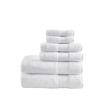 6 pc Cotton Bath Towel Set
