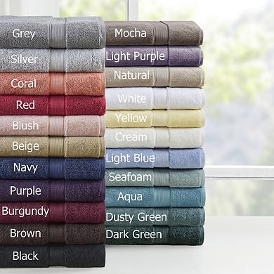 8 Piece 100% Cotton Antimicrobial Towel Set