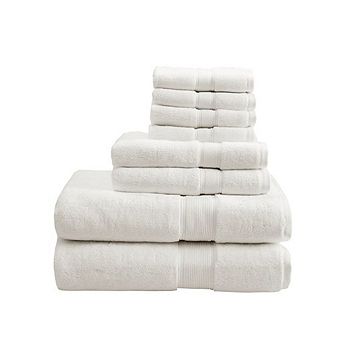 8 pc 100% Cotton Antimicrobial Towel Set