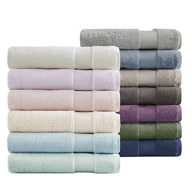 6-Piece Green Cotton Bath Towel Set