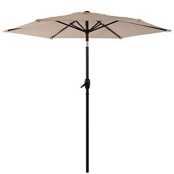 10 FT. Outdoor Market Yard Umbrella with Push Button Tilt and Crank Mechanism