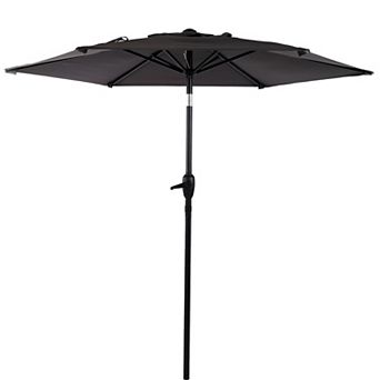 10 FT. Outdoor Market Yard Umbrella with Push Button Tilt and Crank Mechanism