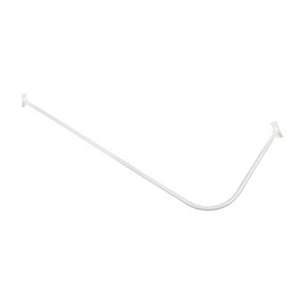 Utopia Alley 28-68" L-Shaped Corner Shower Rod, Non-Adjustable Large Space Wall Mounted