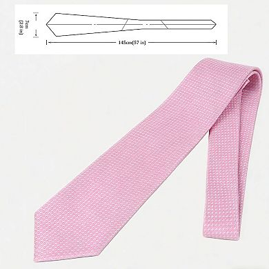 Men's Textured Polyester Tie - Formal Necktie for Business, Weddings & Holiday Events