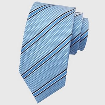 Men's Filament Tie with Striped Texture - Formal/Casual Necktie for Business, Daily Wear