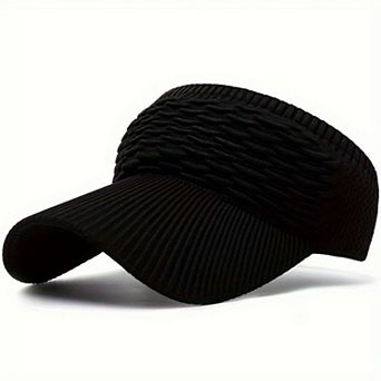 Women's Knit Visor Hat Breathable Stretch Sun Visor Cap Lightweight Athletic Hat