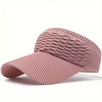 Women's Knit Visor Hat Breathable Stretch Sun Visor Cap Lightweight Athletic Hat