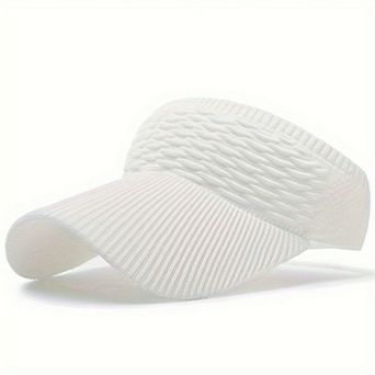 Women's Knit Visor Hat Breathable Stretch Sun Visor Cap Lightweight Athletic Hat