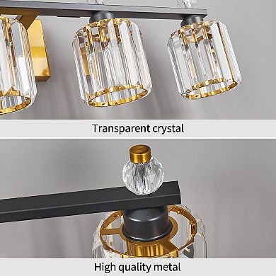 ZLAIQB 44.09" 6-Light Modern Crystal Bathroom Vanity Light