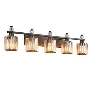 ZLAIQB 35.82" 5-Light Modern Crystal Bathroom Vanity Light