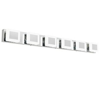ZLAIQB 47.24" 6-Light Modern Acrylic LED Bathroom Wall Sconce