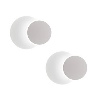 ZLAIQB 8.6" 1-Light 2Pack Modern Acrylic Indoor Round Wall Sconce