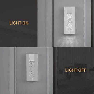 ZLAIQB 4.72"1-Light 2Pack Modern Crystal Indoor Wall Sconce