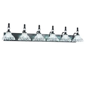 ZLAIQB 46.45" 6-Light Vintage Glass Bathroom Wall Sconce