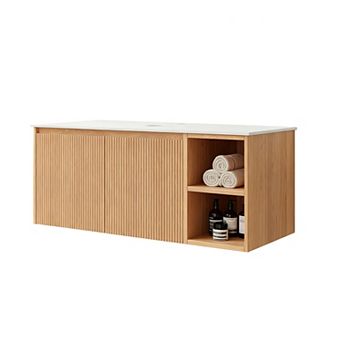 36" Wall-Mount Bathroom Cabinet with Storage, No Sink