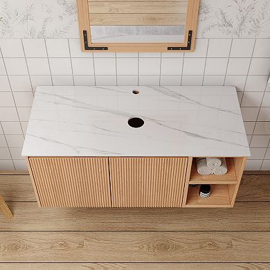36" Wall-Mount Bathroom Cabinet with Storage, No Sink