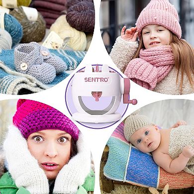 22-Needle Pink Knitting Machine, Easy DIY Scarves & Hats, Fast Beginner & Kid-Friendly Craft Kit