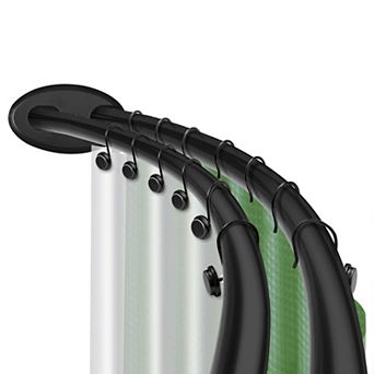 Utopia Alley 45-72" Adjustable Rustproof Double Curved Shower Curtain Rod, Adds 8 in Extra Space