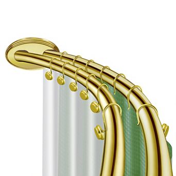Utopia Alley 45-72" Adjustable Rustproof Double Curved Shower Curtain Rod, Adds 8 in Extra Space