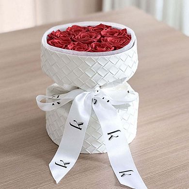 Leather Bouquet with Preserved Roses