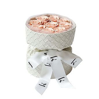 Leather Bouquet with Preserved Roses