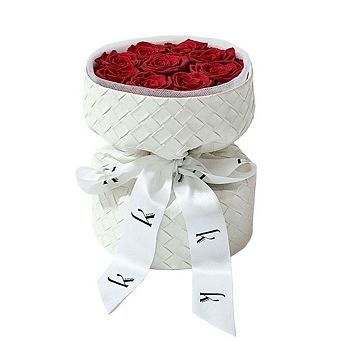 Leather Bouquet with Preserved Roses