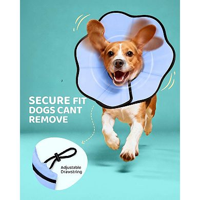 Soft Dog Cone Collar Alternative Stop Licking Adjustable Elizabethan for Dogs