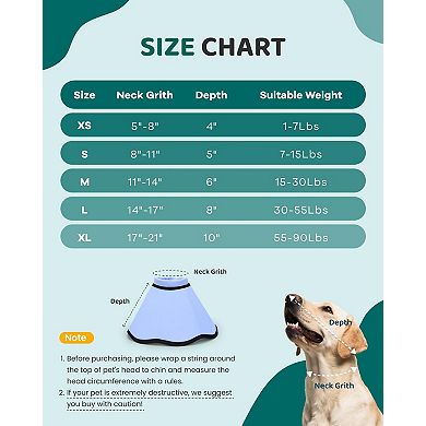 Soft Dog Cone Collar Alternative Stop Licking Adjustable Elizabethan for Dogs