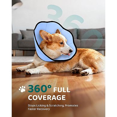 Soft Dog Cone Collar Alternative Stop Licking Adjustable Elizabethan for Dogs