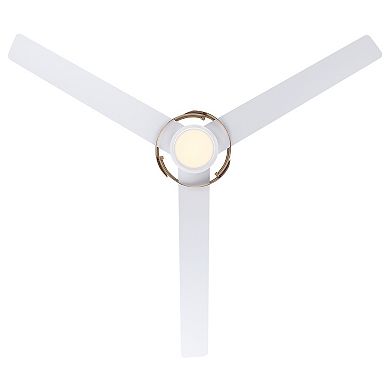 60" Modern 3 Blades Ceiling Fan with Dimmable LED Light and Remote