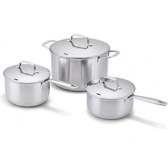 Alva Maestro 5-Ply Stainless Steel 6 pc Pot Set with Lids